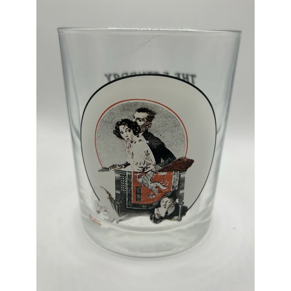 ~*Vintage*~ Norman Rockwell Glass Saturday Evening Post “Sneezing Spy” 1921 EUC